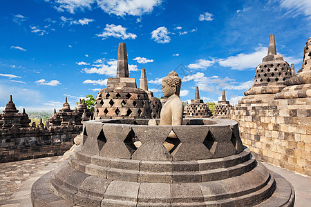印度尼西亚爪哇岛Borobudur寺佛像图片