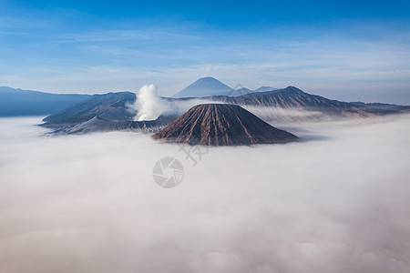 布罗莫,巴托克塞梅鲁火山,爪哇岛,印度尼西亚图片