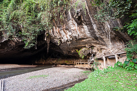 泰姆地段泰国北部梅洪子省的个洞穴系统图片