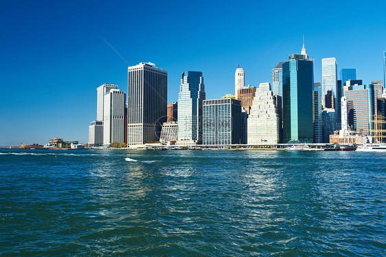 下曼哈顿天际线景观布鲁克林纽约市图片