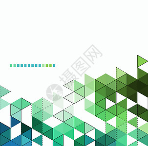 色彩抽象技术背景矢量插图彩色三角形抽象技术背景图片