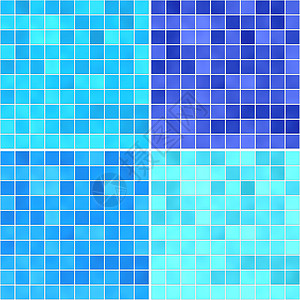 x9套纹理蓝色瓷砖地板插图高清图片