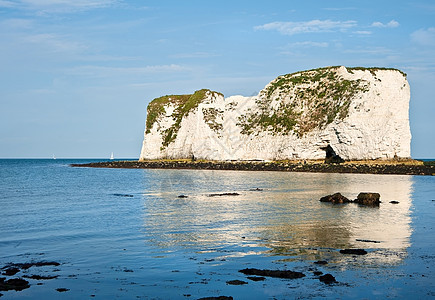 古老的哈利岩石侏罗纪海岸多斯特英国,联合国教科文世界遗产的位置低潮底部的悬崖图片