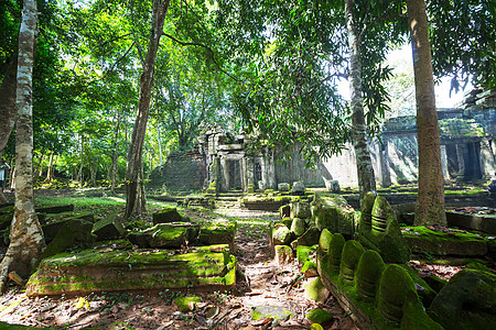 吴哥,柬埔寨背景图片