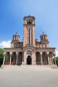 马可教堂座主要的东正教贝尔格莱德教堂图片