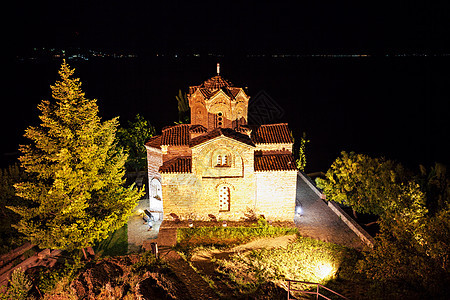 晚上约翰修道院,马其顿的奥赫里德图片