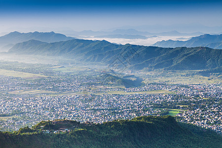 波哈拉市,尼泊尔萨朗科特山观看高清图片