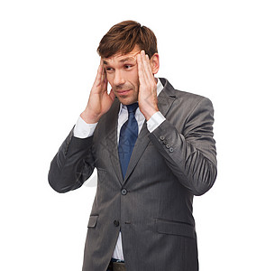 商务办公室,压力,问题,危机压力沉重的人老师头痛图片