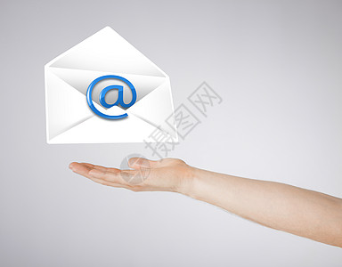 手信封的图片与电子邮件标志图片