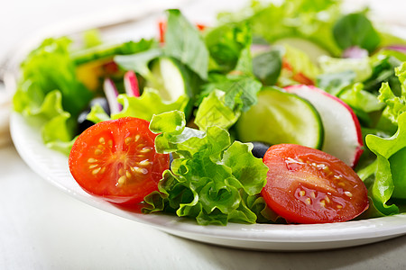 蔬菜蔬菜的新鲜沙拉图片