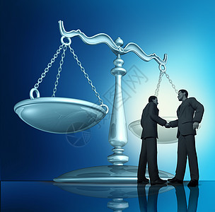 合同协议与两名商人握手的法律伙伴关系,背景下,个的队合作商业图片