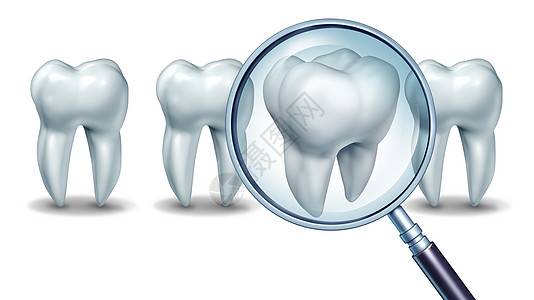 最好的牙科护理放大镜下颗磨牙的牙齿,选择牙医牙科诊所白底口腔外科医生的病人选择图片