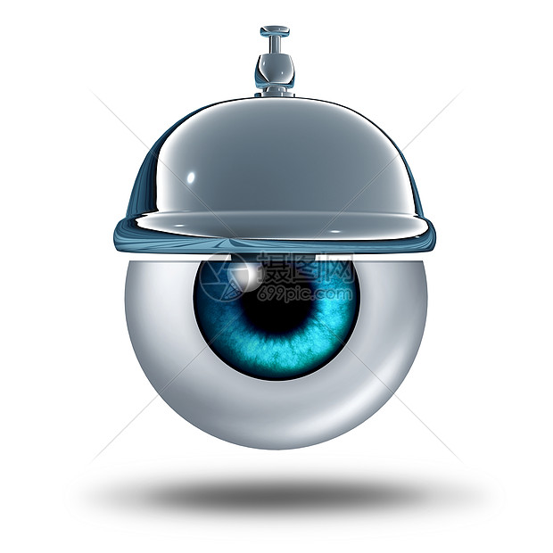 眼睛健康服务种人类视觉器官,以服务钟视觉测试视力问题的医疗隐喻诊断符号,来自眼科医生验光师的医疗专业服务图片