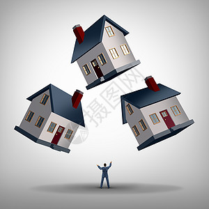房地产经理房屋翻管理个人杂耍三个房子住宅经理物业代理管理个商业挑战的利润图片