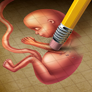 妊娠子宫堕胎流产医学,如怀孕的人子宫中的胎儿被铅笔抹,生殖健康损失的比喻,终止妊娠背景