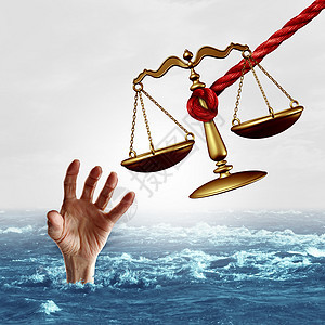 法律援助法律帮助律师服务种司法尺度,以拯救溺水者律师服务的象征,以解决问题为隐喻,以三维插图元素图片