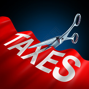 减税减税经济金融项新的法案立法法律,以降低所得税为3D例子背景图片