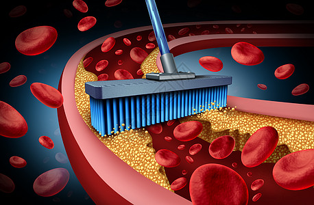 螯合药物治疗心脏病人类血液循环疾病与三维插图元素图片