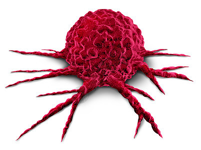 癌症肿瘤细胞恶疾病解剖的白色背景三维插图癌症肿瘤细胞图片