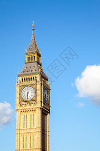 大本钟楼与蓝天英国联合王国图片