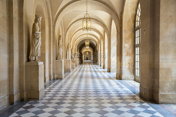 凡尔赛宫走廊法国巴黎城堡图片