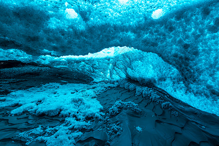门登霍尔冰川寒冷的熔化高清图片