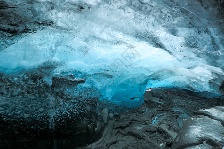 门登霍尔冰川冻结旅行高清图片