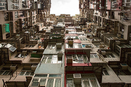 香港住宅大厦天际线图片