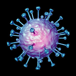 淋巴细胞种免疫系统细胞,免疫学免疫治疗来代表癌症的控制,黑色上的肿瘤医学符号图片