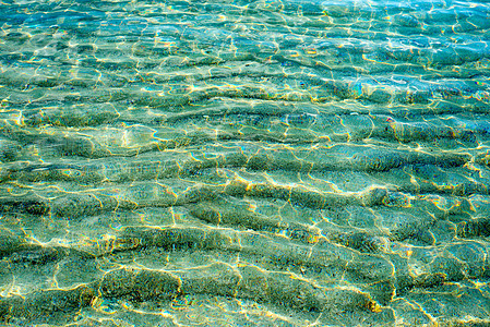 海洋背景水池中水的运动模式美丽的清澈的水下表图片
