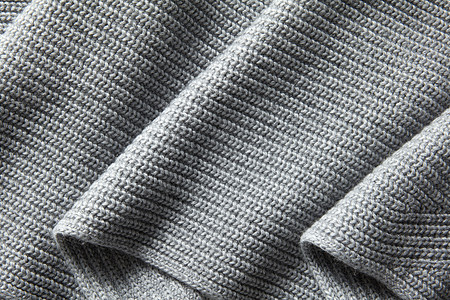 灰色羊毛针料褶皱天然悬垂针纹理天然悬垂针纹理图片