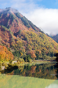 秋叶科约日本福岛县塔达米地区背景图片