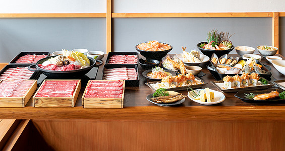 日本瓦格玉牛肉素崎准备与日本美食的脆弱烹饪图片