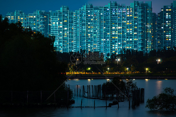 深圳人才公园夜景,深圳城市风光图片