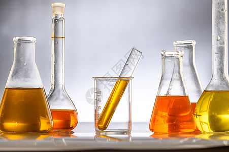 化学实验室的天然产物提取物石油生物燃料溶液背景图片