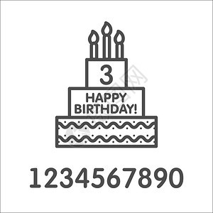 生日蛋糕矢量图标,生日蛋糕蜡烛图片