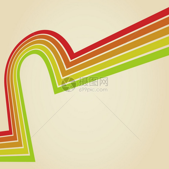 复古风格的线条背景矢量插图图片