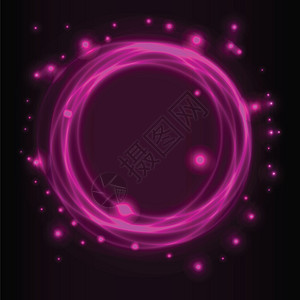 抽象的背景,粉红色的发光圆圈图片