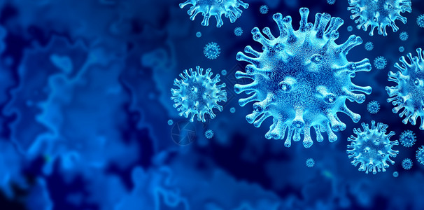 Corna爆发和冠状流感背景与危险的流感菌株病例一样危险与大流行病的医疗健康风险概念一样与疾病细胞3d相混合图片
