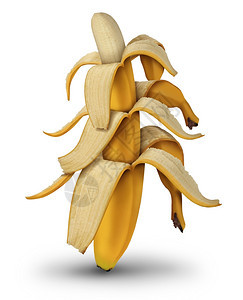 香蕉水果规模的缩小使收益不断减少投资价值降低以开放皮作为商业概念即白底金融低利润图片