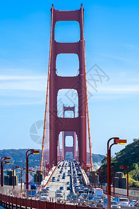 金门桥是西太平洋海岸美国标志旅行目的地和城市景色图片