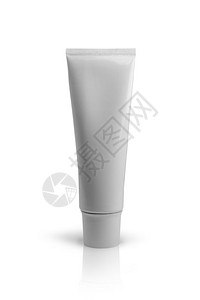 白塑料管化妆品清洁包装设计图片
