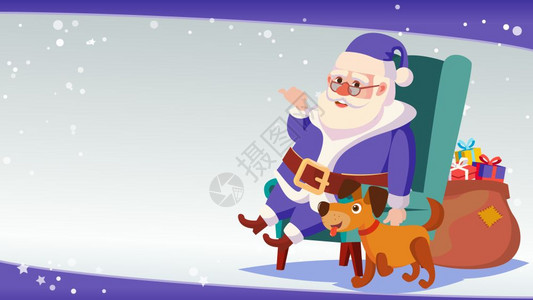大型圣诞销售横幅模板带有快乐的santclus矢量销售背景插图用于web传单xmas卡广告基督销售标牌矢量xmasclu大销售报图片