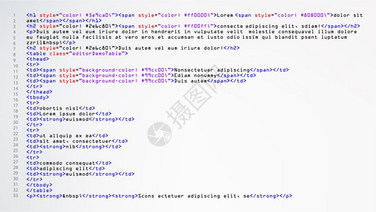 html抽象代码矢量浏览器视图中的多彩标签源代码抽象的计算机脚本简单代码矢量开发者视图中的多彩抽象程序标记彩色的源代码光化语法屏背景图片
