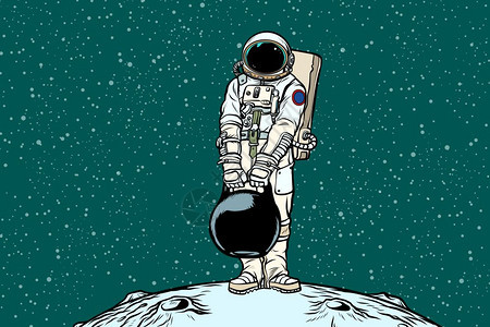 流行艺术孤独的宇航员图片