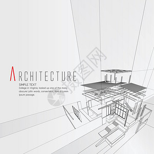 房屋建筑规划矢量插图背景背景图片