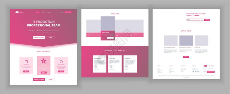 网站模板矢量页业务界面着陆网页反应型ux设计机会表人的环境创造建设插图网页业务项目在线技术支持设计演变系统反应型零财务服图片