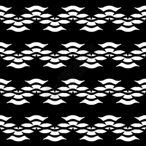 黑白矢量抽象几何无缝现代图形单色样式背景图片