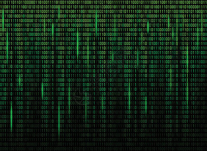 绿色计算机屏幕二进制数据代码矢量设计元素图片