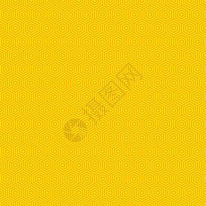 抽象黄色六边形图案背景图片